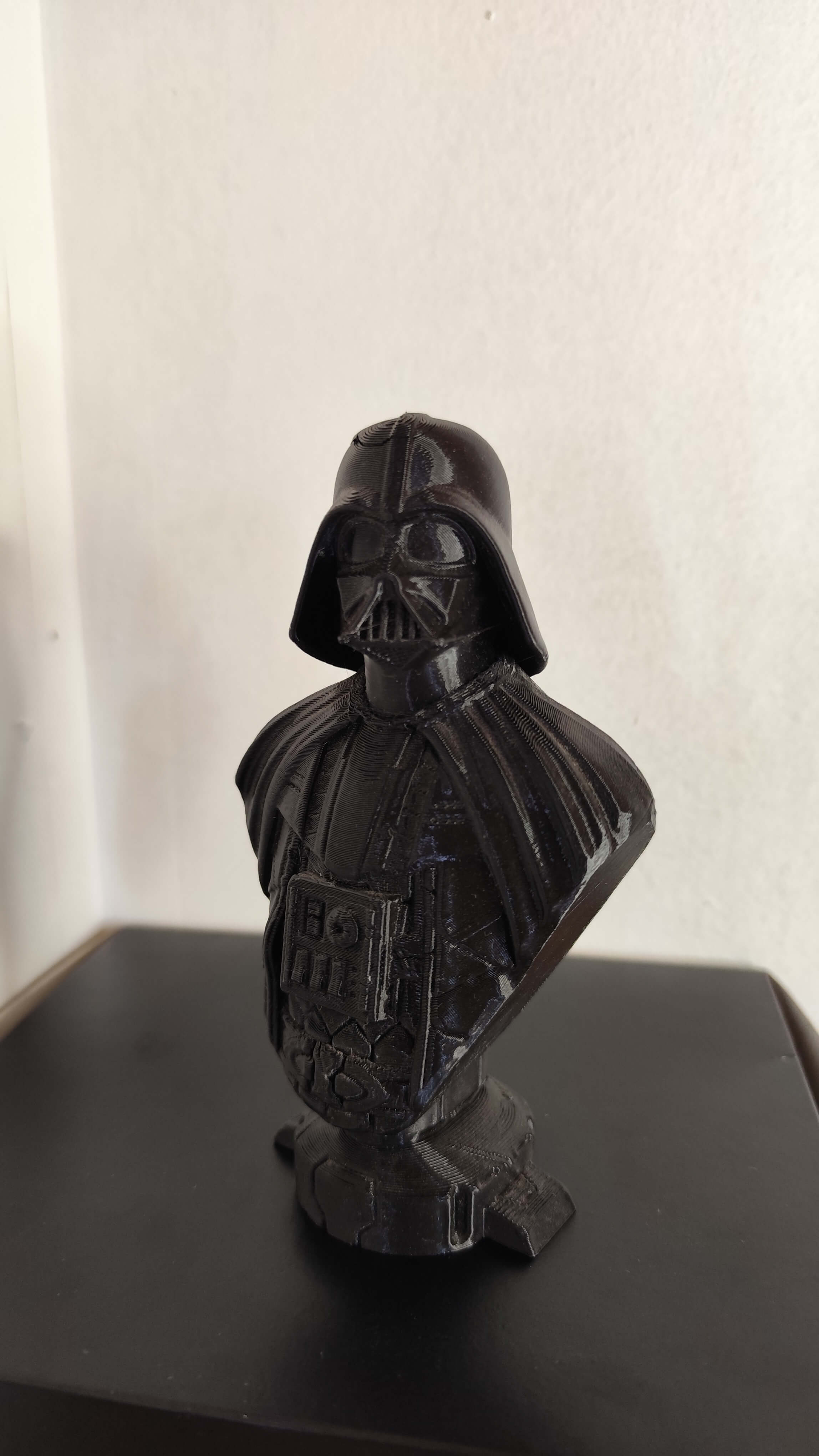 imagen de una impresion en 3D de busto de Dark Vader